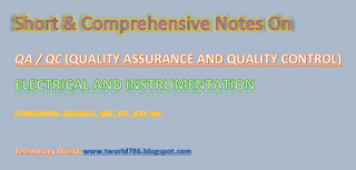 QC Aramco Standard Electrical and Instrument Question Answers