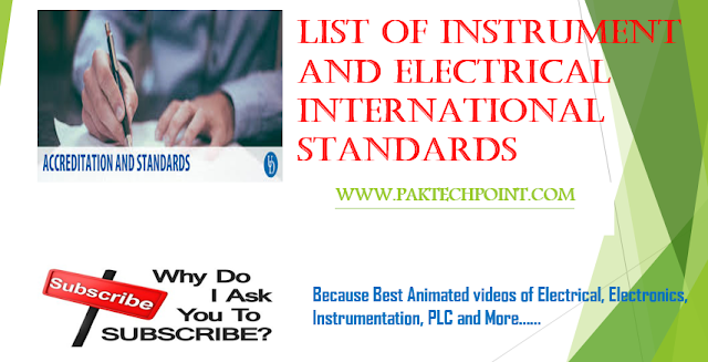 instrument and electrical international standards