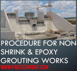 Procedure for NON-SHRINK and EPOXY GROUTING WORKS