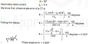 current transformer question answer