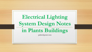 Electrical Branch Circuits, Flood Lighting, lighting and receptacle circuit wiring