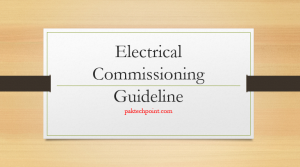 electrical commissioning guidelines