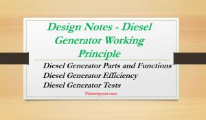 Diesel Generator Efficiency, Diesel Generator PDF, Diesel Generator Tests