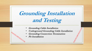 Grounding Connection Termination,Pit Installation