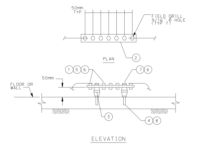 ISOLATED GROUND BUS FLOOR OR WALL MOUNTED ASSEMBLY