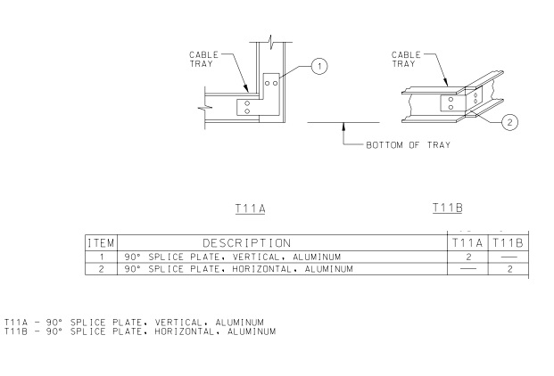 Cable Tray Installation Drawings