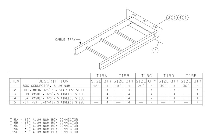 Cable Tray Support Brackets