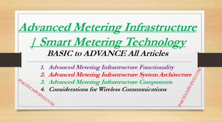 Advanced Metering Infrastructure | Smart Metering Technology – PAKTECHPOINT