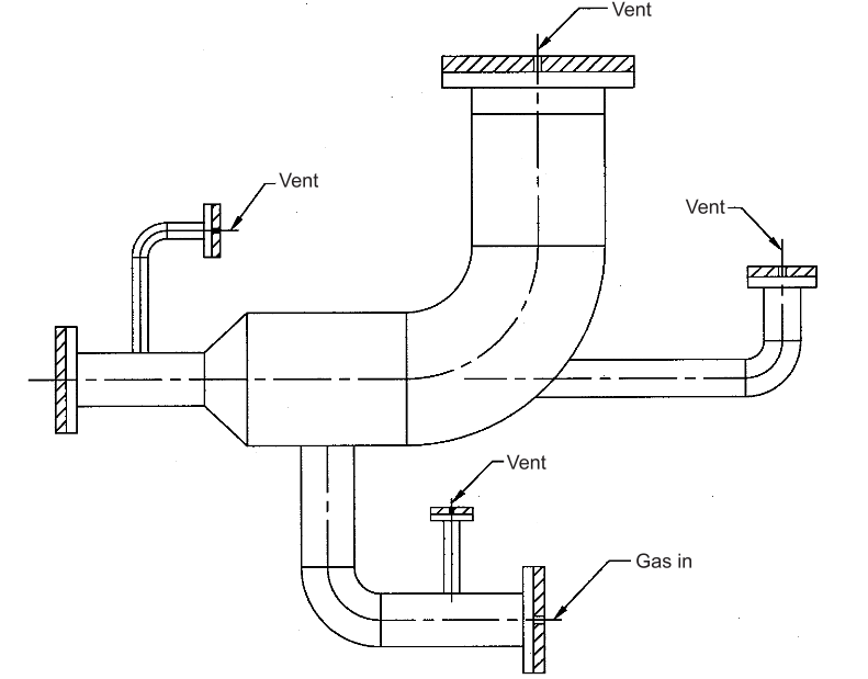 FIGURE 2  -  Purge and Vent Through Blanks