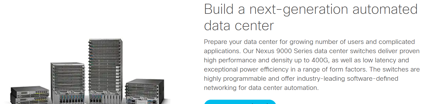 Cisco Nexus 9000 Series Switches Specifications Requirements