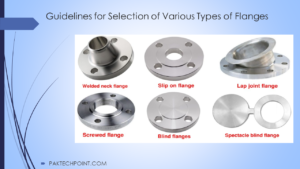 Guidelines for Selection of Various Types of Flanges