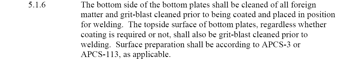 Atmospheric Tanks Inspection and Tank Bottom Weld