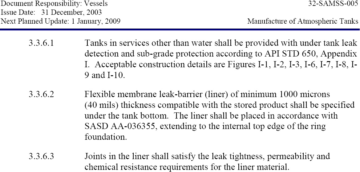 Atmospheric Tanks Inspection and Tank Bottom Weld