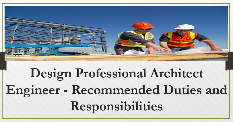 Design Professional Architect Engineer related to topic of Recommended Duties and Responsibilities for Project in Building, Plants and Petrochemical Plants