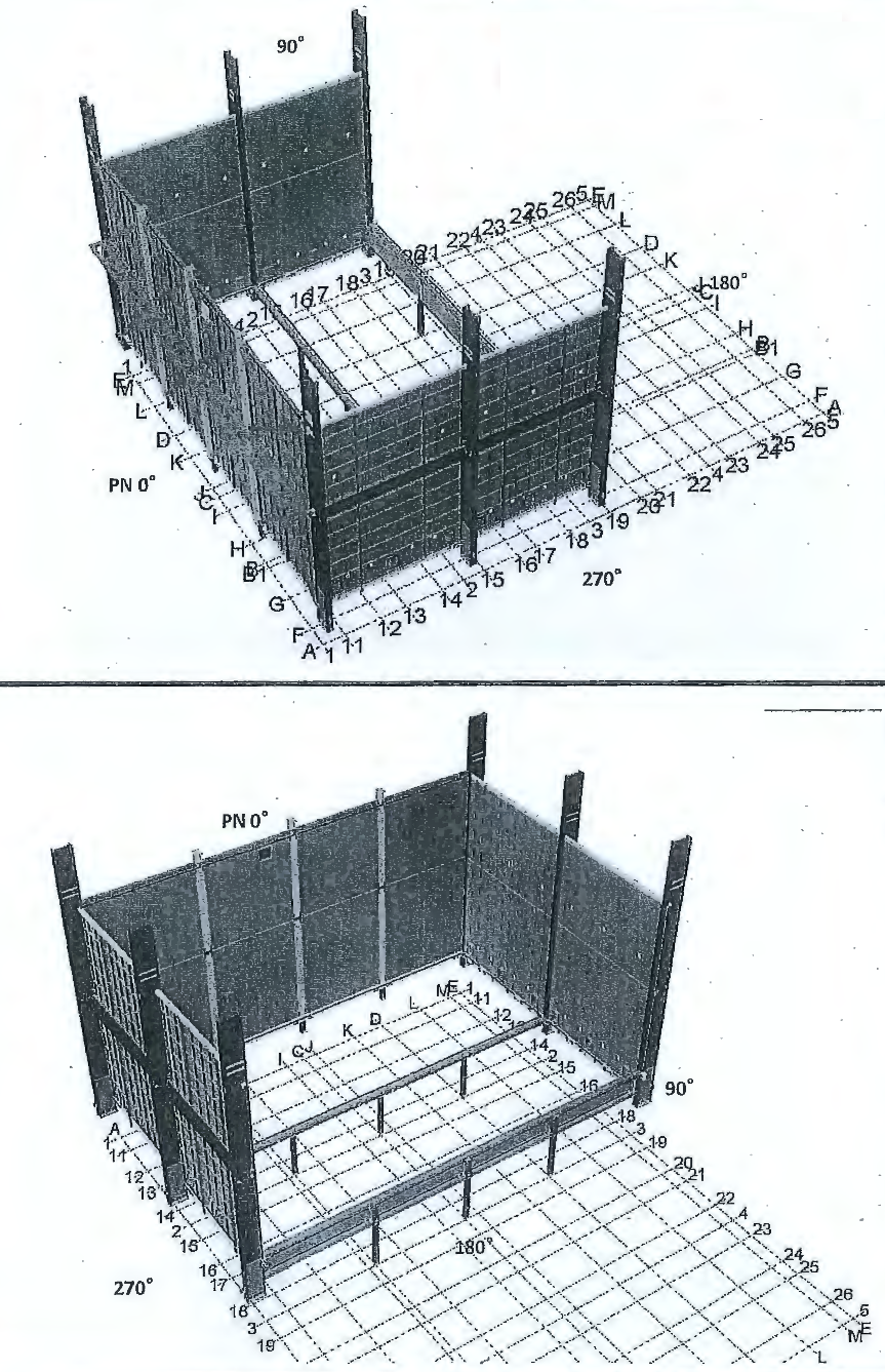 Installation of 0 deg. side lower panels (Total: 16 Panels) Lower Panels