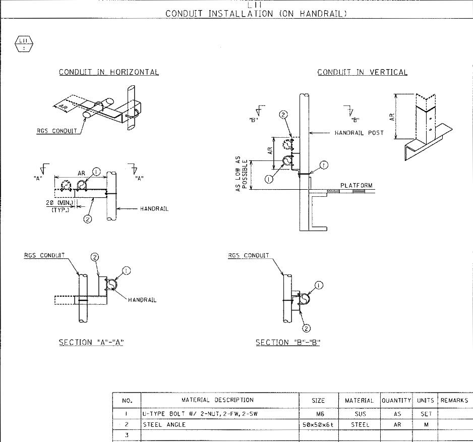 Conduit Installation on Handrail