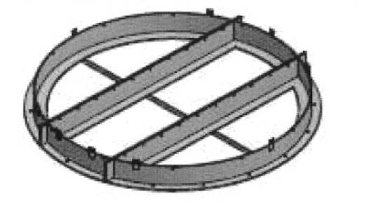 Installation of the demister & raschig rings