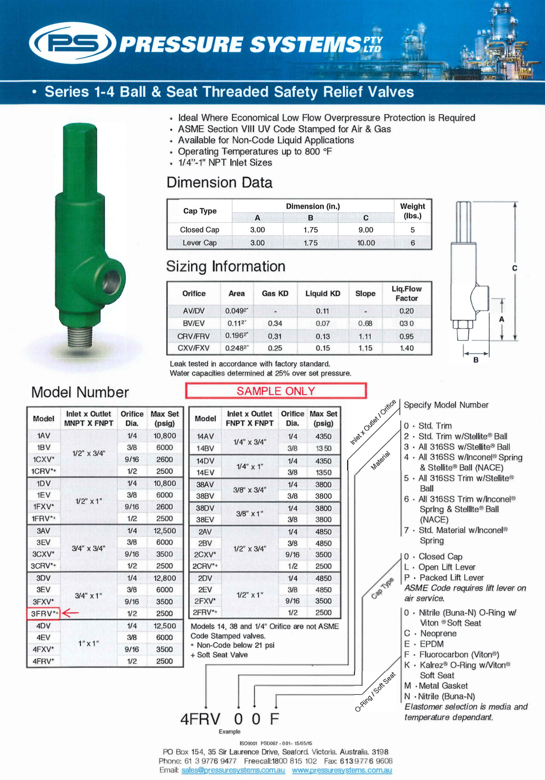 thermal relief valve sizing calculator - Relief Valve Size Calculation