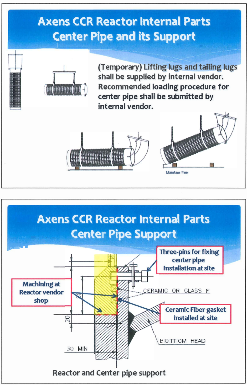 Installation of Reactor Internals