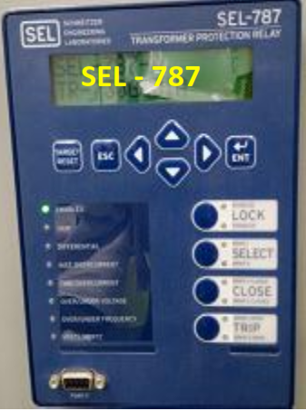 63X RELAY power supply 125V DC from SEL-787 Circuit