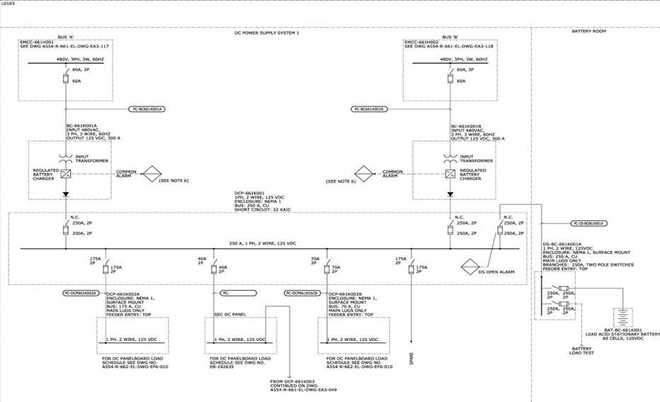 DC UPS SINGLE LINE DIAGRAM