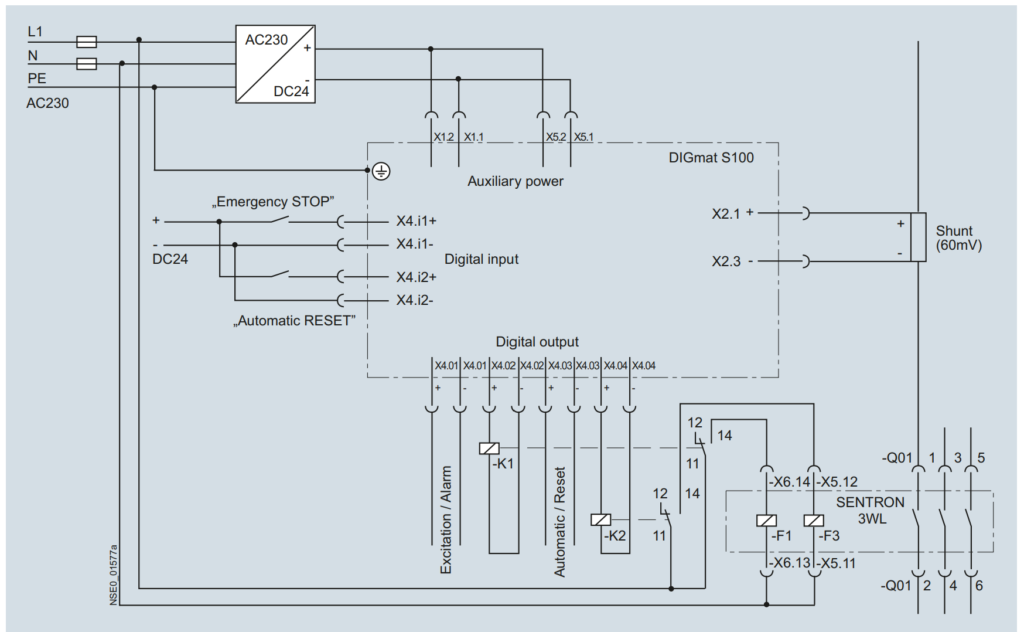 General Circuit diagrams of Air Circuit Breakers