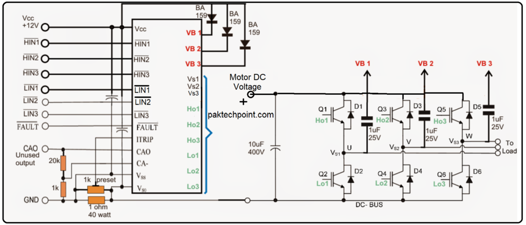 3 Phase VFD Circuit Diagram