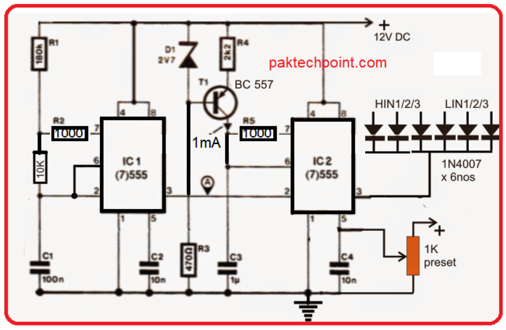 3 Phase VFD Circuit Diagram