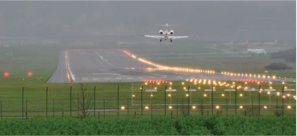 Runway lighting. Airport Navigational Aids