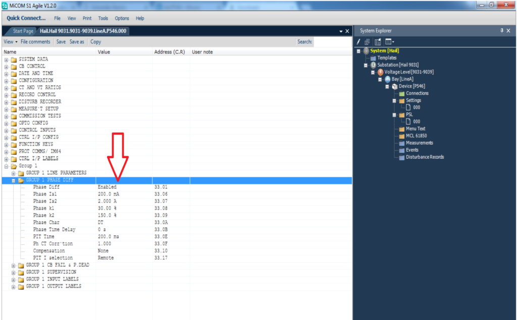 How to test Differential of MiCOM P546?