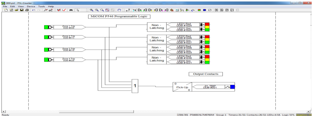 How to test Distance of MiCOM P546 relay?