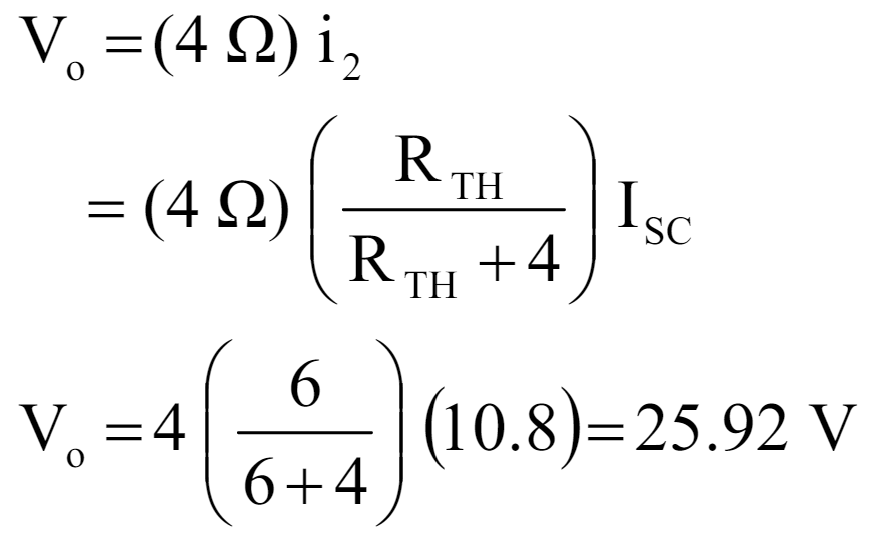 Circuit Example of Norton’s Theorem.