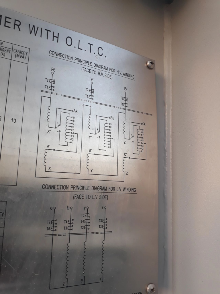 OLTC Connection Principle Diagram.