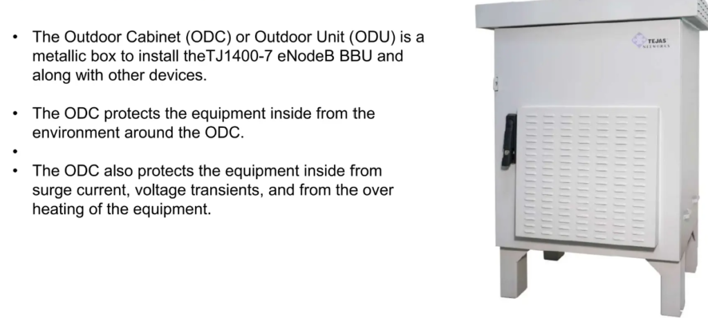 5. Outdoor Cabinet (ODC).  eNodeB Components.