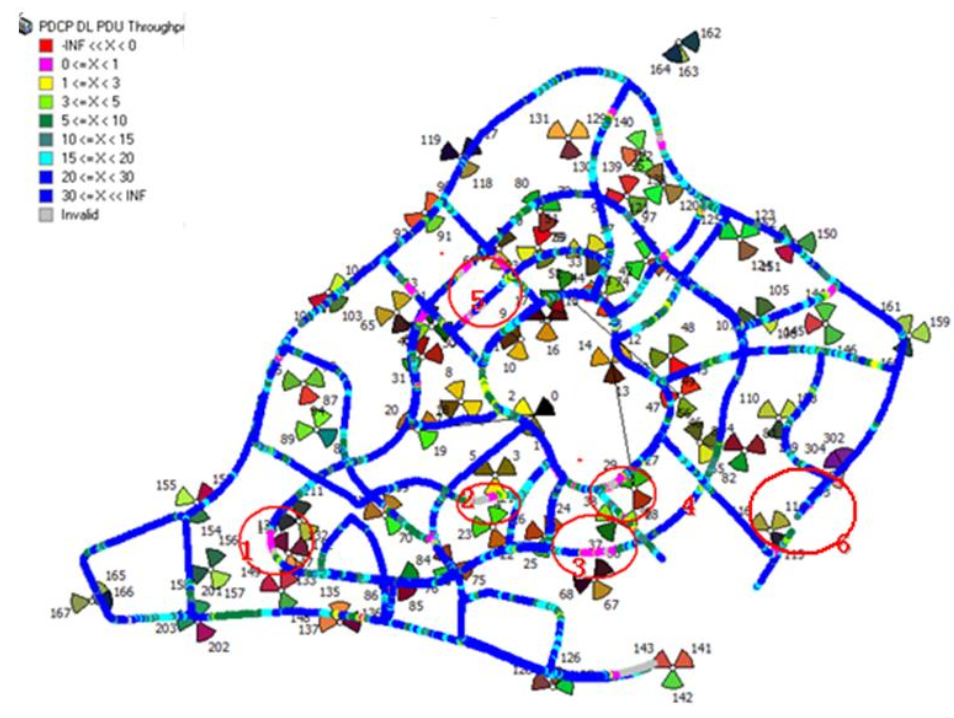 Cells Whose Average Traffic Ranges from 5M to 10M